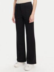 Guess Spodnie materiałowe V5YB11 KCX42 Czarny Regular Fit. Czarne spodnie materiałowe damskie Guess, z aplikacjami, z materiału. Za 279.99 zł.