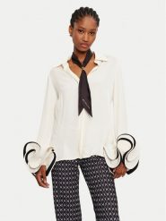 Elisabetta Franchi Koszula CAT-96-47E3 Écru Regular Fit. Koszule damskie Elisabetta Franchi, bez wzorów, z wiskozy, bez kołnierzyka, bez ramiączek. Za 1,409.00 zł.