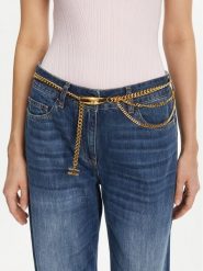 Elisabetta Franchi Pasek Damski CT-31K-52E2-V390 Złoty. Żółte paski damskie Elisabetta Franchi, bez wzorów, z tworzywa sztucznego. Za 1,059.00 zł.