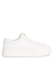 Tommy Jeans Sneakersy Tjw Foxing Flatform Sneaker EN0EN02480 Biały. Białe obuwie sportowe damskie Tommy Jeans, z jeansu, bez zapięcia. Za 229.99 zł.