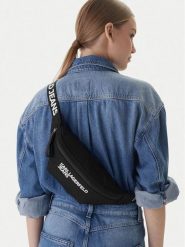 Karl Lagerfeld Jeans Nerka B1W30248 Czarny. Czarne nerki i saszetki damskie Karl Lagerfeld Jeans, z jeansu, bez dodatków. Za 619.99 zł.