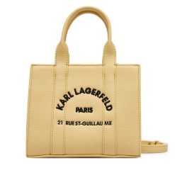 Torebka KARL LAGERFELD. Żółte torebki klasyczne damskie KARL LAGERFELD, bez dodatków. Za 649.99 zł.