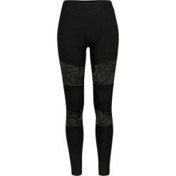 Damskie legginsy urban classic z wstawkami z koronki. Czarne legginsy damskie Urban Classics, l, bez wzorów, z koronki. Za 160.50 zł.