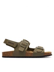 Geox Sandały J Ghita Boy J358LD 000BC C3009 D Khaki. Brązowe sandały chłopięce Geox, ze skóry, bez zapięcia. Za 239.99 zł.