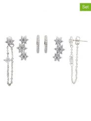 U.S. Polo Assn. Kolczyki (3 pary) z kryształami rozmiar: onesize. Szare kolczyki damskie U.S. Polo Assn., z kryształem, metalowe. Za 78.99 zł.