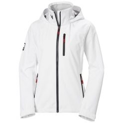 Kurtka narciarska damska Helly Hansen Crew. Białe kurtki sportowe damskie Helly Hansen, uniwersalny, bez wzorów, z syntetyku, z kapturem. Za 901.00 zł.