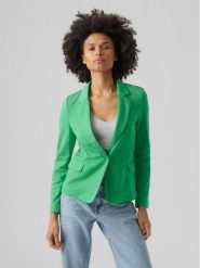 Vero Moda Marynarka Julia 10154123 Zielony Regular Fit. Zielone marynarki i żakiety damskie Vero Moda, bez wzorów, z bawełny. Za 199.99 zł.