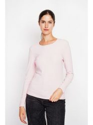 ASSUILI Koszulka w kolorze jasnoróżowym rozmiar: 40. Różowe koszulki damskie Assuili, bez wzorów, z bawełny, bez kołnierzyka, bez ramiączek. Za 78.99 zł.