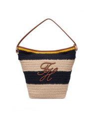 Tommy Hilfiger Torebka Th Nautical Bucket Crochet Str AW0AW18814 Kolorowy. Torebki klasyczne damskie Tommy Hilfiger, z materiału, bez dodatków. Za 749.99 zł.