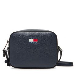 Torebka Tommy Jeans. Niebieskie listonoszki damskie Tommy Jeans, bez wzorów, z jeansu, bez dodatków. Za 249.99 zł.
