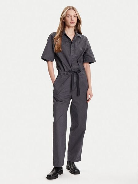 G-Star Raw Kombinezon Army D26923-D388 Granatowy Regular Fit. Niebieskie sukienki damskie G-Star Raw, bez wzorów, z bawełny, retro, bez ramiączek. Za 629.99 zł.