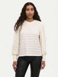 Kaffe Bluzka Tine 10509099 Écru Regular Fit. Bluzki damskie Kaffe, xxl, bez wzorów, z syntetyku, bez kołnierzyka, bez ramiączek. Za 219.99 zł.