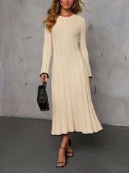 Milan Kiss Sukienka w kolorze beżowym rozmiar: S. Brązowe sukienki damskie Milan Kiss, bez wzorów, bez ramiączek. Za 152.99 zł.