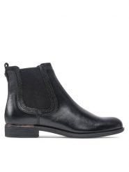 Lasocki Sztyblety RST-MESA-22 Czarny. Czarne botki damskie Lasocki, ze skóry, bez obcasa, na płaskiej podeszwie, bez zapięcia. Za 249.99 zł.