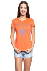 MUSTANG T SHIRT DAMSKI Alexia C Print 1009840 7096. Brązowe t-shirty damskie Mustang, s, bez wzorów, bez kołnierzyka. W wyprzedaży za 39.99 zł.