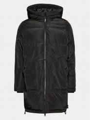 Vero Moda Curve Płaszcz zimowy 10276391 Czarny Regular Fit. Czarne kurtki damskie Vero Moda Curve, na zimę, bez wzorów, z syntetyku, bez kaptura. Za 429.99 zł.