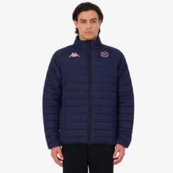 Kurtka wodoodporna Union Bordeaux-Bègles 2025/26. Niebieskie kurtki damskie Kappa, l, bez wzorów, z dresówki, bez kaptura. Za 338.90 zł.