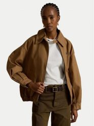 Polo Ralph Lauren Kurtka przejściowa 211A96311003 Beżowy Oversize. Brązowe kurtki damskie Polo Ralph Lauren, s, bez wzorów, z bawełny, bez kaptura. Za 1,699.00 zł.
