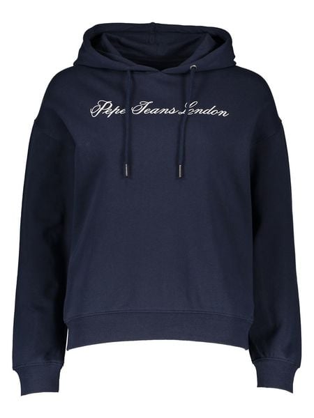 Pepe Jeans Bluza w kolorze granatowym rozmiar: S. Niebieskie bluzy damskie Pepe Jeans, s, bez wzorów, z bawełny, z kapturem. Za 134.22 zł.