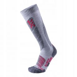 Skarpety narciarskie damskie UYN All Mountain Ski Socks. Czerwone skarpetki damskie Uyn, bez wzorów. Za 89.00 zł.