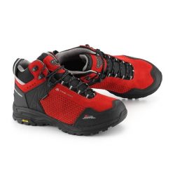 Buty trekkingowe skórzane unisex Alpine Pro Angoon Vibram. Czerwone obuwie trekkingowe damskie Alpine Pro, za kostkę, bez zapięcia. W wyprzedaży za 599.00 zł.