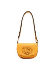 Guess Torebka Calebra Mini HWBG95 36780 Żółty. Żółte listonoszki damskie Guess, z aplikacjami, ze skóry, bez dodatków. Za 379.99 zł.