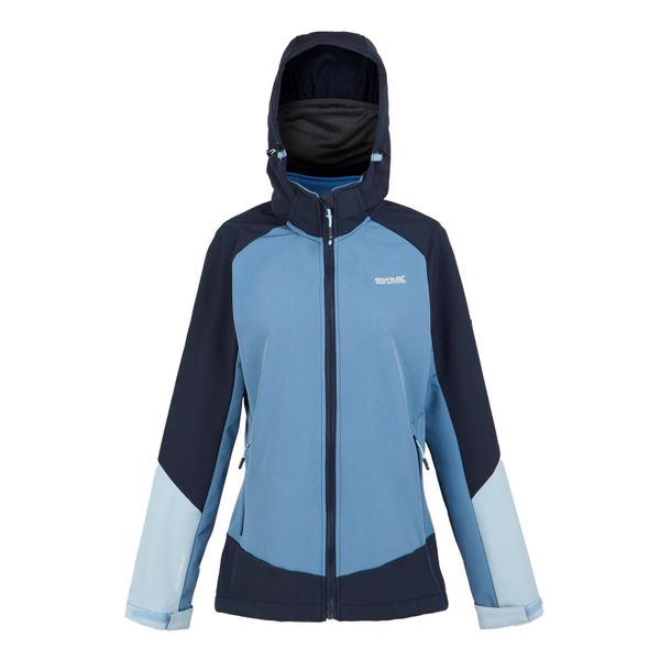 Kurtka Damska Desoto X Soft Shell. Niebieskie kurtki damskie Regatta, bez wzorów, bez kaptura. Za 165.99 zł.