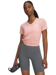 Under Armour Koszulka sportowa w kolorze jasnoróżowym rozmiar: M. Różowe koszulki sportowe damskie Under Armour, m, bez wzorów, z materiału, bez ramiączek, outdoorowe. Za 69.95 zł.