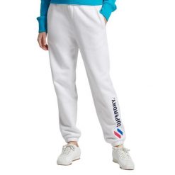 Spodnie turystyczne damskie Superdry Code Applique dresowe. Białe spodnie dresowe damskie Superdry, m, bez wzorów, z bawełny. Za 155.00 zł.