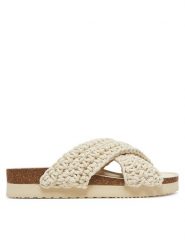DeeZee Klapki MXCR-211 Écru. Klapki damskie DeeZee, bez wzorów, z materiału, bez obcasa, bez zapięcia. Za 159.99 zł.