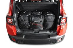 Torby Do Bagażnika Jeep Renegade Mhev 2022+ 4Szt Kjust. Czarne torby podróżne KJUST, bez wzorów, z kauczuku. Za 1,140.00 zł.