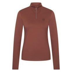 Damska koszulka do jazdy konnej Imperial Riding Top Amy. Brązowe koszulki damskie IMPERIAL RIDING, bez wzorów, bez kołnierzyka, bez ramiączek. Za 272.00 zł.