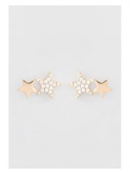 U.S. Polo Assn. Pozłacane kolczyki-wkrętki z kryształami rozmiar: onesize. Białe kolczyki damskie U.S. Polo Assn., z kryształem, metalowe. Za 60.99 zł.