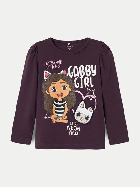 NAME IT Bluzka GABBY 13231866 Fioletowy Regular Fit. Fioletowe bluzki i koszule dziewczęce Name it, bez wzorów, z bawełny, bez kołnierzyka, bez ramiączek. Za 49.99 zł.