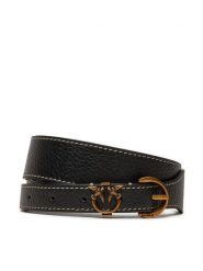 Pinko Pasek Damski Tamboril H3.5 Belt . 20242 PLT01 103801.A158 Czarny. Czarne paski damskie Pinko, bez wzorów, ze skóry. Za 329.99 zł.
