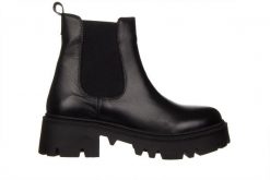 Botki Bayla-161 138 23513 Black 161600, Czarny, Skóra naturalna - 38. Czarne botki damskie Bayla, na zimę, z gumy, eleganckie, z okrągłym noskiem, za kostkę, bez obcasa, bez zapięcia. W wyprzedaży za 269.10 zł.