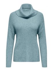 ONLY Golf w kolorze błękitnym rozmiar: S. Niebieskie golfy damskie Only, s, bez wzorów, ze splotem, bez ramiączek. Za 157.35 zł.