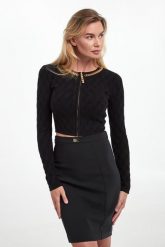 Sweter/kardigan damski zapinany na zamek ELISABETTA FRANCHI. Kardigany damskie Elisabetta Franchi, bez wzorów. Za 1,949.00 zł.