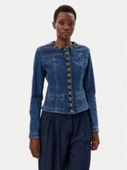 Liu Jo Kurtka jeansowa UA5135 D4448 Niebieski Regular Fit. Niebieskie kurtki damskie Liu Jo, bez wzorów, z bawełny, bez kaptura. Za 869.99 zł.