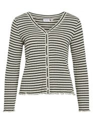 Vila Kardigan w kolorze czarno-kremowym rozmiar: XXL. Brązowe kardigany damskie Vila, xxl, bez wzorów. Za 88.02 zł.