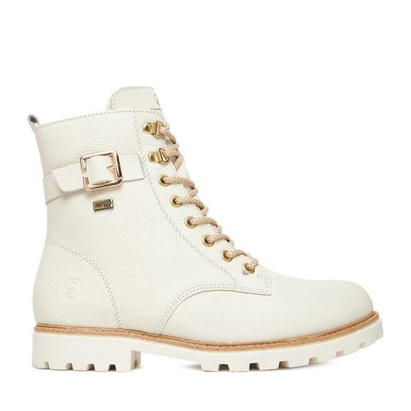 Trzewiki Remonte. Botki damskie Remonte, bez obcasa, na płaskiej podeszwie, bez zapięcia. Za 389.99 zł.