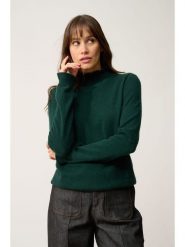 Just Cashmere Kaszmirowy sweter "Trila" w kolorze ciemnozielonym rozmiar: XL. Zielone swetry klasyczne damskie Just Cashmere, xl, z kaszmiru, bez kołnierzyka. Za 395.94 zł.