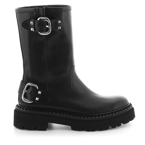 Botki Kennel & Schmenger. Czarne botki damskie Kennel + Schmenger, bez obcasa, na płaskiej podeszwie, bez zapięcia. Za 1,339.00 zł.