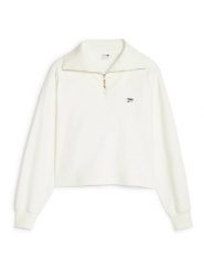 Puma Bluza "Downtown" w kolorze kremowym rozmiar: XS. Brązowe bluzy damskie Puma, xs, bez wzorów, z bawełny, bez kaptura. Za 83.42 zł.
