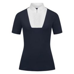 Damska koszulka polo na zawody ELT Paola. Białe kombinezony damskie ELT, na lato, l, bez wzorów, z elastanu, eleganckie, bez kołnierzyka, bez ramiączek, krótkie. Za 305.50 zł.