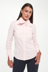 Koszula damska popelinowa z kokardą ELISABETTA FRANCHI. Koszule damskie Elisabetta Franchi, bez wzorów, bez kołnierzyka, bez ramiączek. Za 1,929.00 zł.
