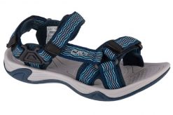 Sandały damskie, Hamal Wmn Hiking Sandal. Niebieskie sandały damskie CMP, bez wzorów, z materiału, bez obcasa, bez zapięcia. Za 159.00 zł.