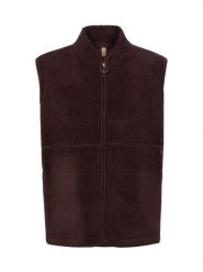 Soyaconcept® Damowa kurtka z futra typu teddy Kobiety Sztuczne włókno brązowy, L. Brązowe kurtki damskie l, bez wzorów, z włókna, bez kaptura. Za 149.95 zł.
