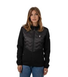 Kurtka hybrydowa damska CELSI. Czarne kurtki damskie Aulp, na zimę, l, bez wzorów, z dzianiny, bez kaptura. Za 449.99 zł.