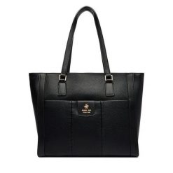 Torebka Beverly Hills Polo Club. Czarne shopper bag Beverly Hills Polo Club, bez dodatków. Za 239.99 zł.